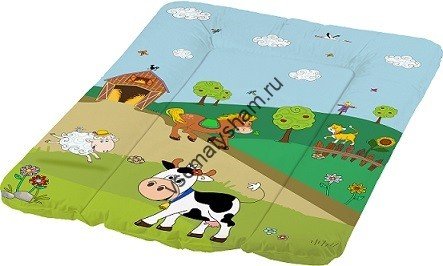 Пеленальный матрац OKT Весёлая Ферма с мягким основанием 50х70