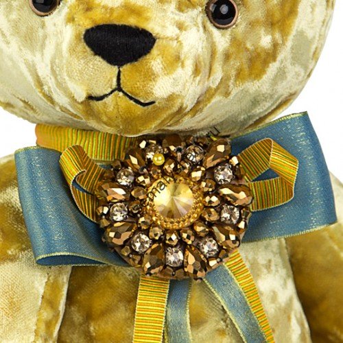 Интерьерная игрушка Медведь  Bern Art  -золотой