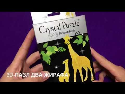 3D головоломка Два жирафа Видео
