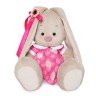 Мягкая игрушка Budi Basa Зайка Ми в розовом платье с белым воротничком 18 см