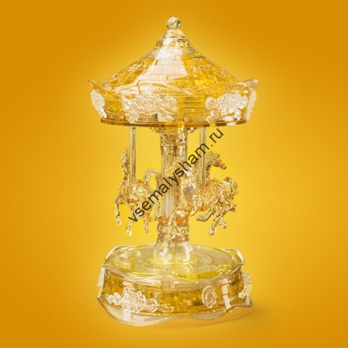 3D головоломка Карусель золотая