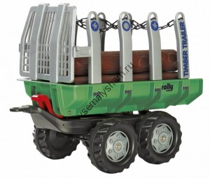 Прицеп для педального трактора Rolly Toys зеленый 122158