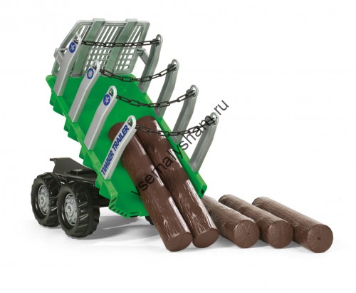 Прицеп для педального трактора Rolly Toys зеленый 122158