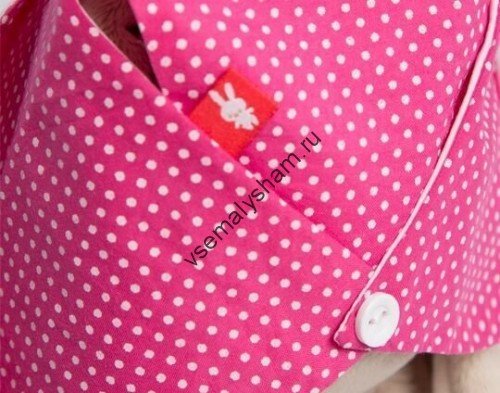 Мягкая игрушка Budi Basa Зайка Ми в розовой панамке и с бантиком 23 см