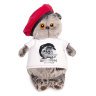 Кот Басик в футболке с принтом Плюшевая революция