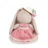 Мягкая игрушка Budi Basa Зайка Ми в бледно-розовом платье и шляпке с цветами 23 см