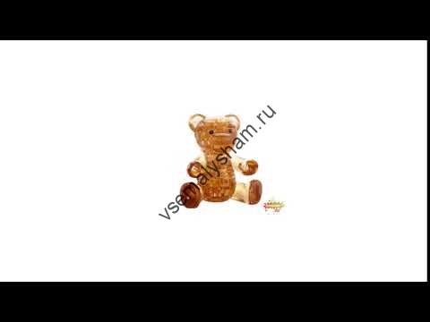 3D головоломка Мишка янтарный Видео