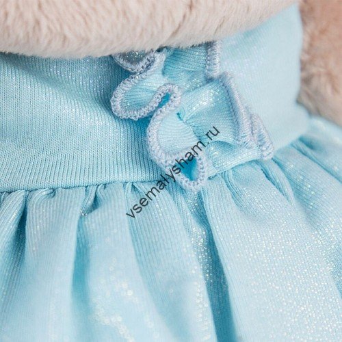 Мягкая игрушка Budi Basa Зайка Ми в голубом платье со звездой 23 см