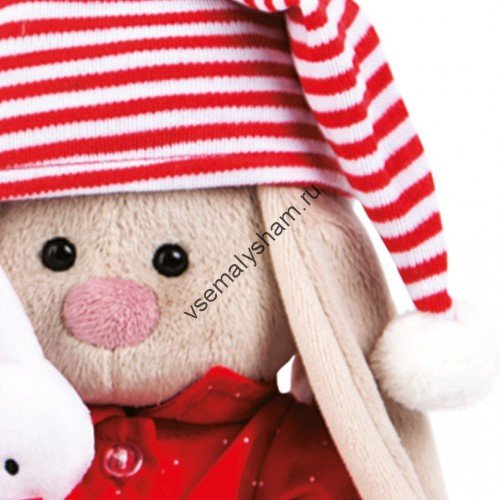 Мягкая игрушка Budi Basa Зайка Ми в красной пижаме 23 см
