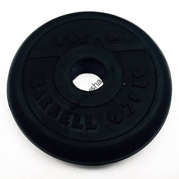 Диск обрезиненный Титан d 26 мм чёрный 0,75 кг