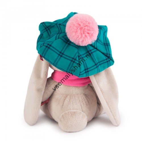 Мягкая игрушка Budi Basa Зайка Ми в зеленой кепке и розовом шарфе  23 см