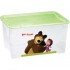 Ящик для игрушек с аппликацией Маша и Медведь 13793