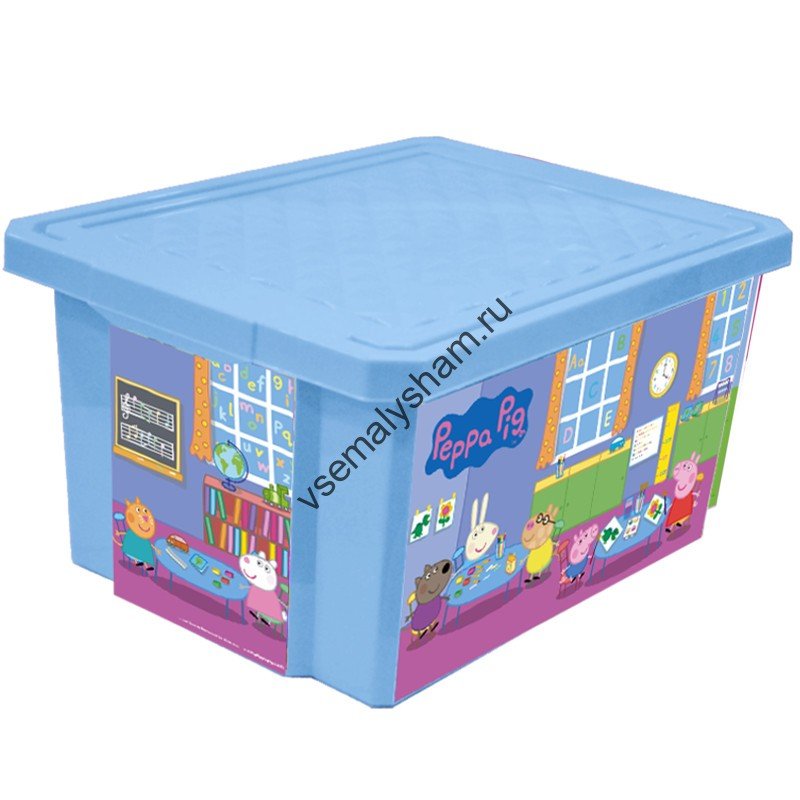 Littel Angel Детский ящик для хранения игрушек "X-BOX" "Свинка Пеппа"