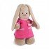 Мягкая игрушка Budi Basa Зайка Ми  в розовом платье с вишенкой 32 см