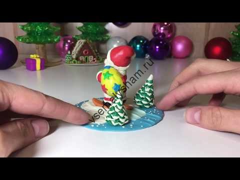 Большой набор Создай Волшебный шар Дед Мороз Видео