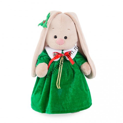 Мягкая игрушка Budi Basa Зайка Ми в рождественском платье 32 см