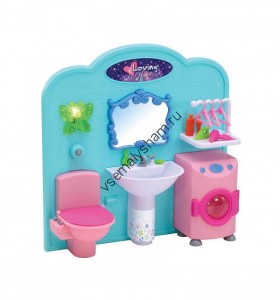 Мебель для куклы S+S Toys ванная комната ES-2989 