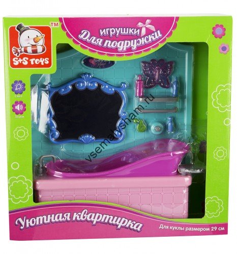 Мебель для куклы S+S Toys Ванная комната ES-2908