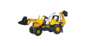 Детский педальный трактор Rolly Toys Junior JCB Backhoe Loader 812004