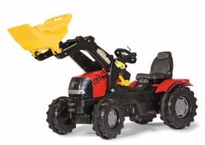 Детский педальный трактор Rolly Toys Junior JCB Backhoe Load 611065