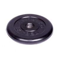 Диск обрезиненный Barbell d 51 мм чёрный 5,0 кг