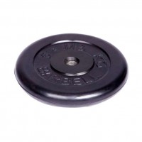 Диск обрезиненный Barbell d 31 мм чёрный 5,0 кг
