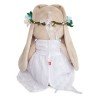 Мягкая игрушка Budi Basa Зайка Ми в белом платье и веночке 32 см
