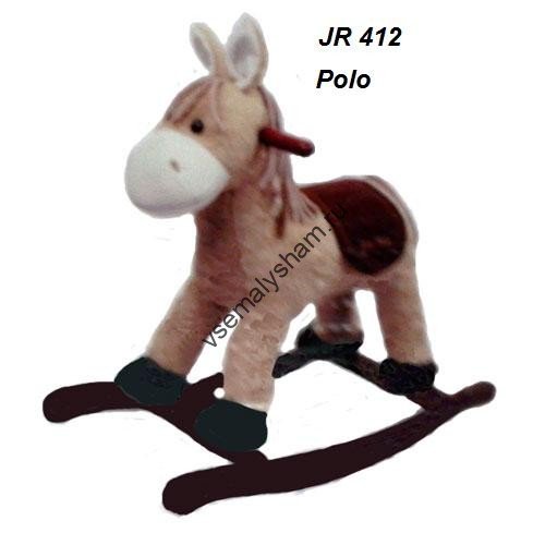 Качалка "Jolly Ride" Меховая лошадка