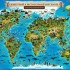 Карта Мира для детей Животный и растительный мир Земли 101х69 см в тубусе