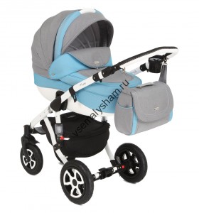 87L серый+голубой принт 