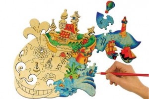 Деревянный пазл Чудо-Юдо Рыба-Кит