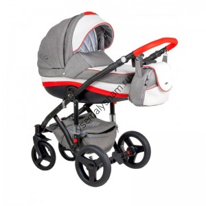 Коляска Adamex Vicco 2 в 1 (RED-GRAPHITE) R2