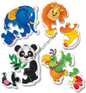 Мягкие пазлы Baby puzzle Зоопарк