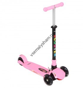 Самокат Lider Kids QQBear розовый