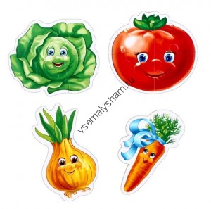 Мягкие пазлы Baby puzzle Овощи
