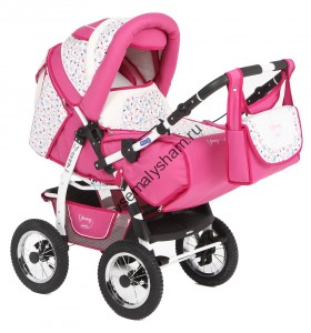 Розовый+белый с принтом надув. GL000590694