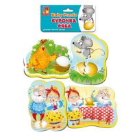 Мягкие пазлы Baby puzzle Сказки Курочка Ряба