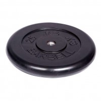 Диск обрезиненный Barbell d 26 мм чёрный 25,0 кг