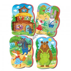 Мягкие пазлы Baby puzzle Сказки Теремок