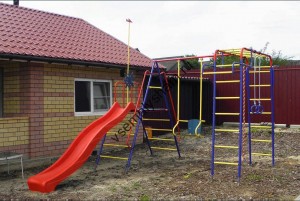 Спортивный комплекс Пионер Морячок дачный с горкой