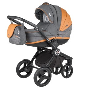 A22 Т.СЕР+ЧЕРНО-БЕЛ КРУГИ+КАРАМЕЛЬ КОЖА