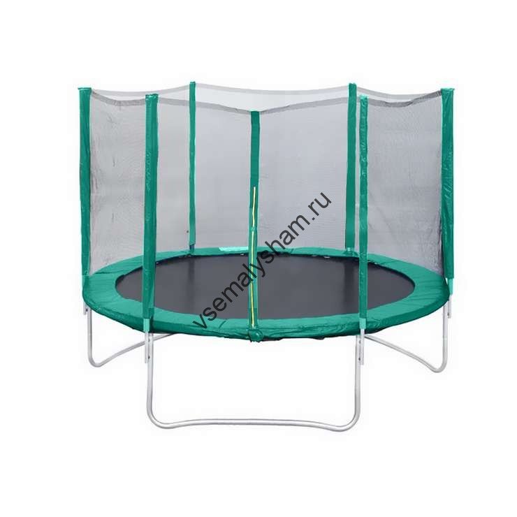 Батут с защитной сеткой КМС Trampoline 12 (d-3,7 м)