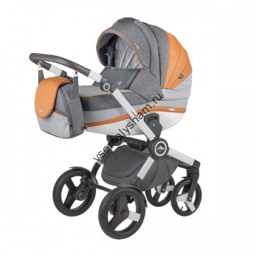 Коляска Adamex Avator Camel and Grey (3 в 1)