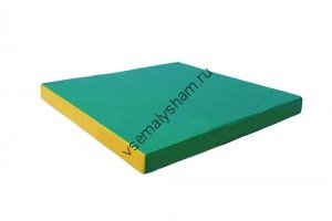 Мат № 2  КМS-sport 100 х 100 х 10 Зелено-желтый