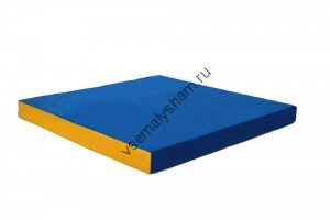 Мат № 2  КМS-sport 100 х 100 х 10 Сине-желтый