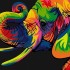 Картина по номерам Радужный слон