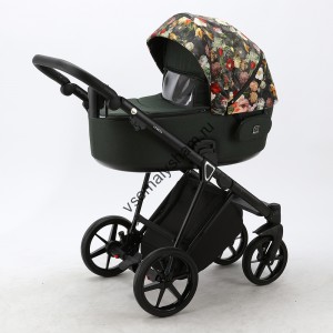 Коляска 3 в 1 Adamex Porto Flowers