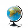 Глобус Земли физико-политический 320 мм с подсветкой Классик