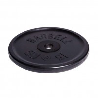 Диск олимпийский Barbell d 51 мм чёрный 15,0 кг