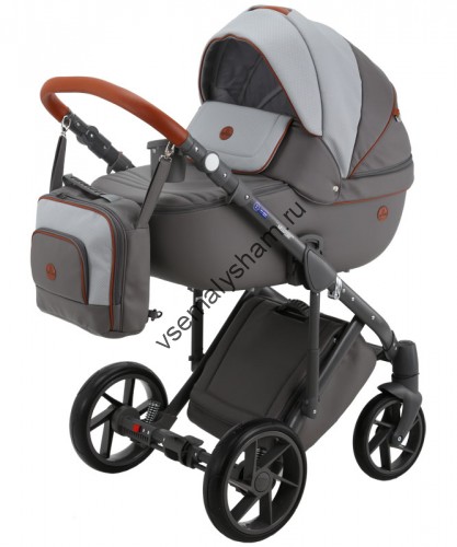 Коляска 2 в 1 Bebe Mobile Marconi Ecco 100% кожа